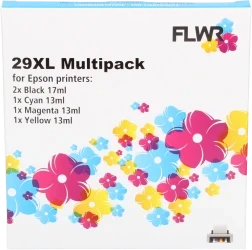 FLWR Epson 29XL Multipack zwart en kleur Front box