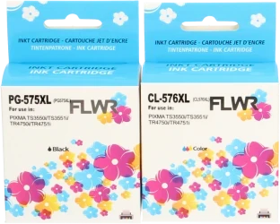 FLWR Canon PG-575XL/CL-576XL Multipack zwart en kleur Front box