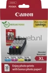 Canon CLI-571XL Multipack + fotopapier zwart en kleur