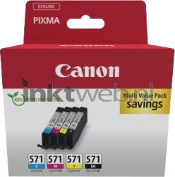 Canon CLI-571 4-Pack zwart en kleur Front box