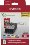 Canon CLI-581XL 4-pack met fotopapier zwart en kleur