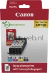 Canon CLI-581 4-pack met fotopapier zwart en kleur