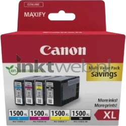 Canon PGI-1500XL zwart en kleur Front box