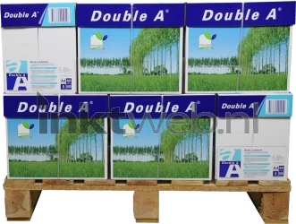 Double A Premium A4 Papier 80 pakken (80 grams) wit Front box