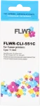 FLWR Canon CLI-551XL cyaan